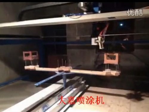 五轴单盘往复机喷涂音箱