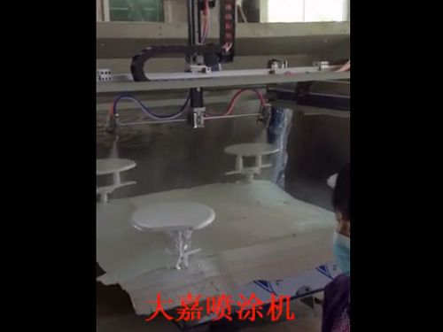 五轴四喷盘喷涂机喷涂马桶盖
