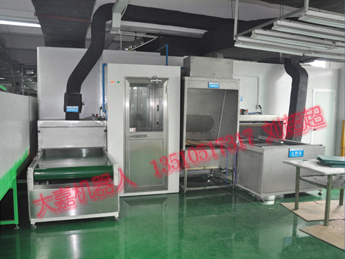 整套喷涂设备上下料输送线