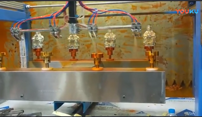 财神爷五轴8工位自动喷涂