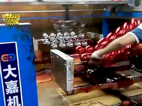 水平旋转往复机，圣诞球电镀喷喷涂